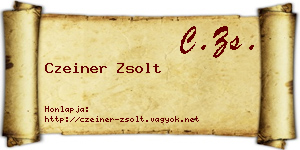 Czeiner Zsolt névjegykártya